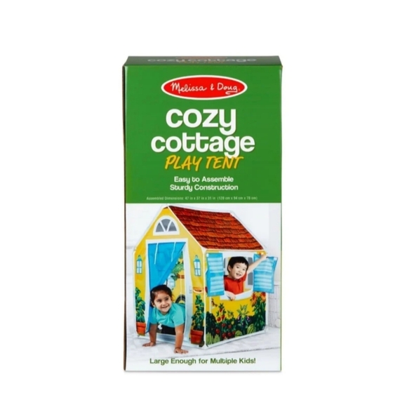 Melissa and Doug Cozy Cottage Play Tent NWT - Picture 2 of 4